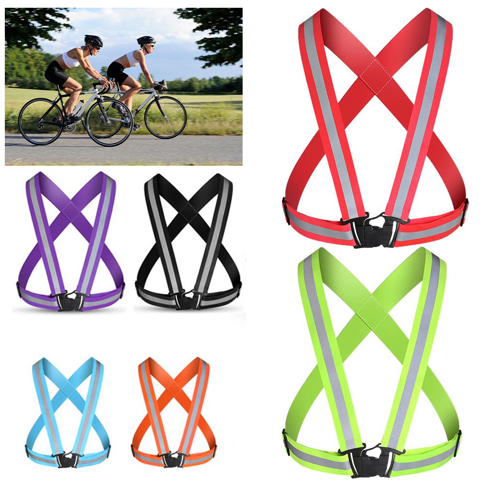Running Gear Cool - Gilet di Sicurezza Regolabile per Esterni,