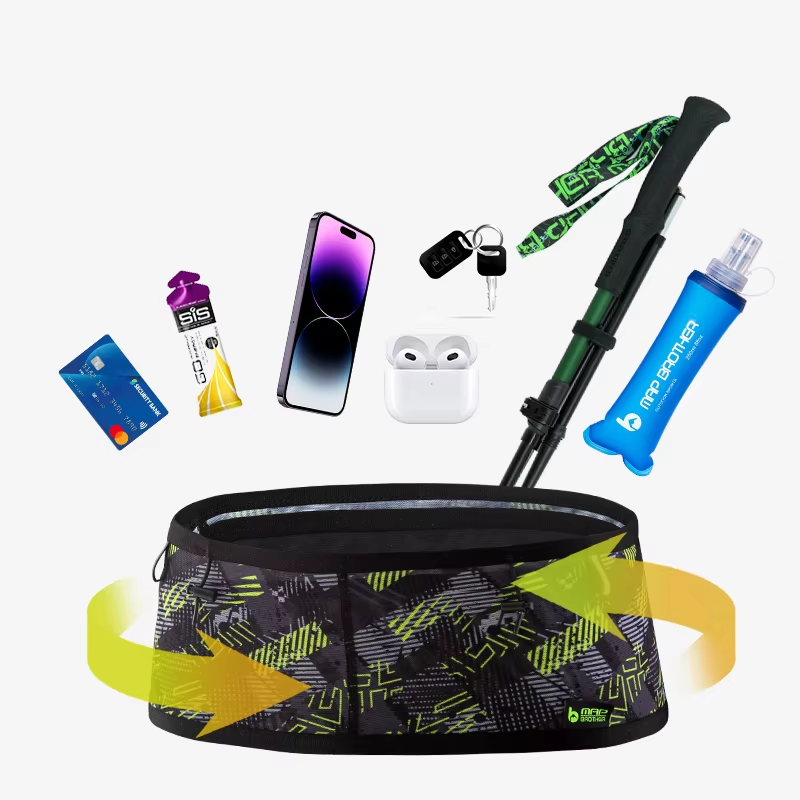 Running Gear Water - MAP BROTHER Marsupio elastico intrecciato Bottiglia