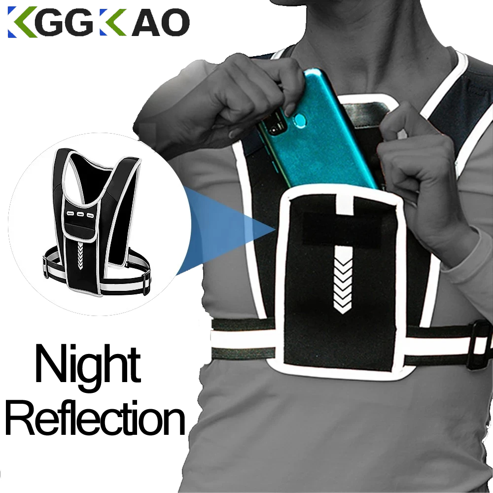 Running Gear Cool - Gilet da corsa porta telefono per