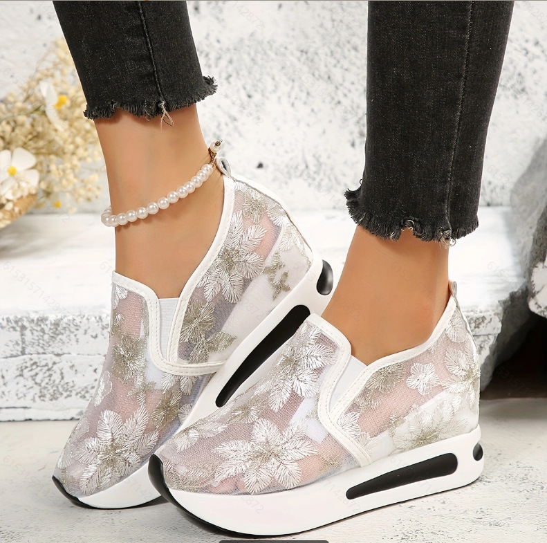 Running Gear Shoes - Scarpe basse in pizzo con plateau