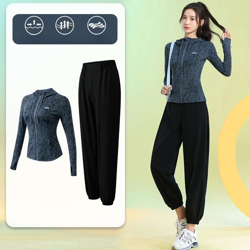 Running Gear Usa - Completo Sportivo da Donna, Felpa con