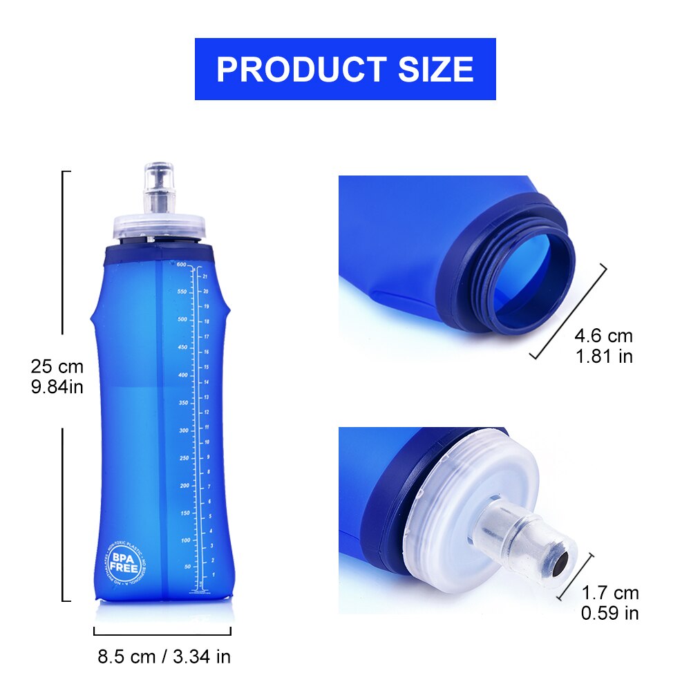 Widesea Camping 600ml bottigli - Running Gear Water recensione e prezzo